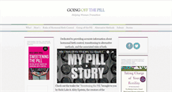 Desktop Screenshot of goingoffthepill.org